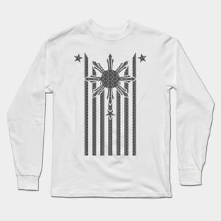 Philippines American Flag Long Sleeve T-Shirt